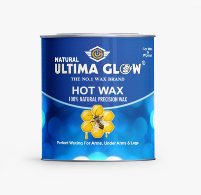 Ultima glow hot wax 599.6 gram for smooth and Organic waxing on arms, legs and under arms strips and sticks Wax(599.6 g)
