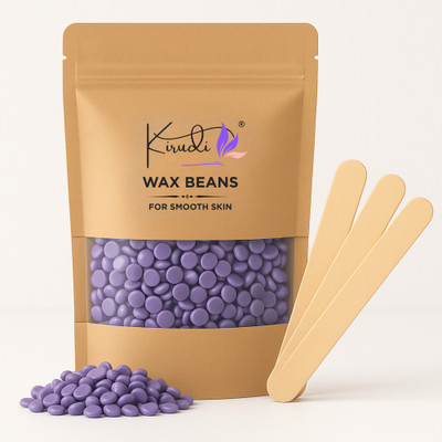 KIRUDI Lavender Hard Wax Beans – Sensitive Skin Stripless Hair Removal Wax(150 g)
