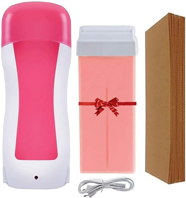 ClothyDeal Roll on Hair Removal Wax Heater Machine With 1 Refill & 30 Strips For Women_T5EW Wax(180 g)