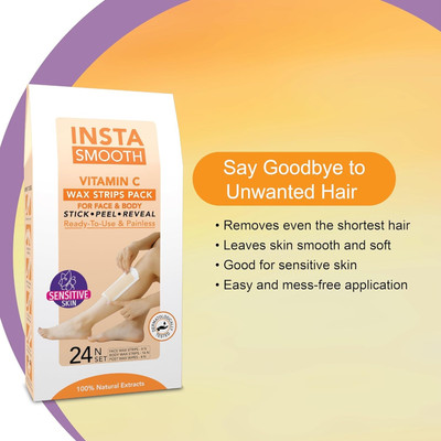 luzimaisa Full Body Waxing Strips Kit for Normal Skin, 22 Strips with 2 wips Strips(24 Strips)