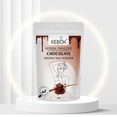 Xebok Wax Powder With Aloe Vera and Chocolate Painless No Side Effects Wax Powder(100 g)