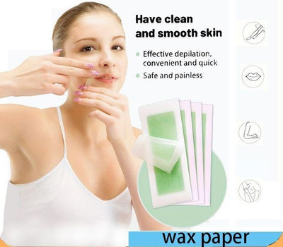 AFARAXIA Upper Cheek Hair & Eyebrow Hair Remover FACIAL WAX STRIP-02 Wax Strips(20 g)