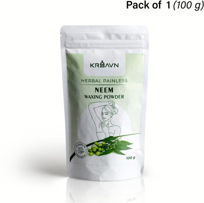 KRSAVN Herbal Painless Waxing Powder Neem | Hair Removal Wax For Men And Women Powder Powder(100 g)