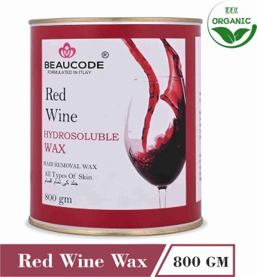 Beaucode Professional Ricaa Red Wine Wax Hydrosoluble Wax 800gm Wax(800 g)