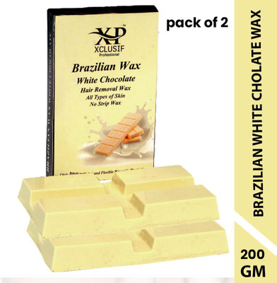 XCLUSIF PROFESSIONAL Brazilian White Chocolate Wax Painles Hair Removal Wax For Men & Women Wax(200 g)