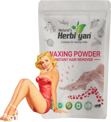 Natural's Herbiyan Rose Hair Removal Wax Powder luxurious and effective hair removal experience Wax(100 g)