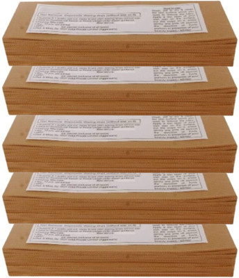 JACKENS Waxing Strips Plain Disposable Brown Color Wax Strips Easy & Safe Strips Strips(180 Strips)