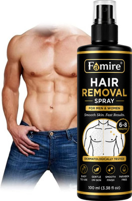 Famire Hair Removal Spray for Body | Quick Hair Removal | Suitable for Men & Women Spray(100 ml)