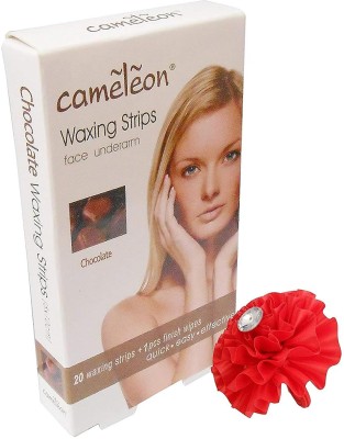 Cameleon Waxing Strips Face Underarm Variant Flavour (Chocolate) Wax(1 g)