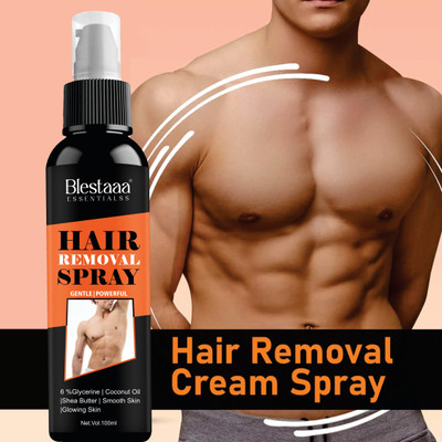 blestaaa essentialss Hair Removal Cream Spray Use Hand, Leg & Under Arm, Painless A Hair Removal Spray(100 ml)