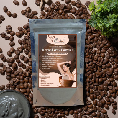 Bluejack Chocolate Flower Hebal waxing powder painless hair removal wax Wax(100 g)