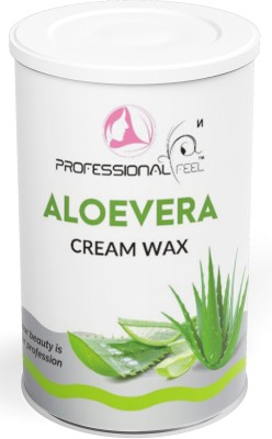 PROFESSIONAL FEEL Aloevera Cream Wax with 32 Wax Strips & Aloevera After Before Wax Gel, Hair Removal, Cream wax Cream(800 g)