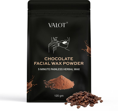 VALOT Chocolate Facial Wax Powder Painless Hair Removal + After Gel Powder(120 g)