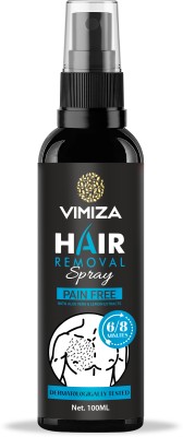 VIMIZA Hair Remover Spray with Retarding Effect for Men & Women - 1 Pack Black(100 ml) Spray(100 ml)