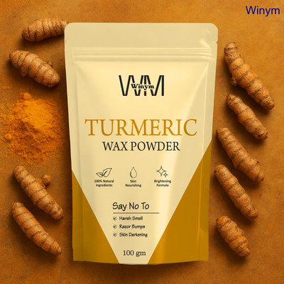 Winym Turmeric Wax Powder Gentle Glow Skin Hair Removal Herbal Pack Powder(100 g)