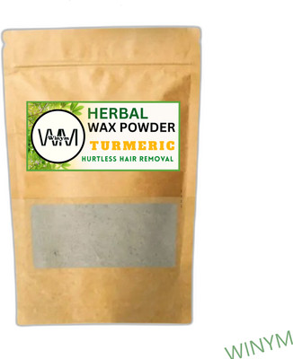 Winym Herbal Brown Wax Powder | Natural Shine & Smooth Finish Formula Powder(100 g)
