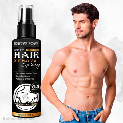 renew roots Instant Hair Removal Spray | Long-Lasting Smooth Skin Spray(100 ml)