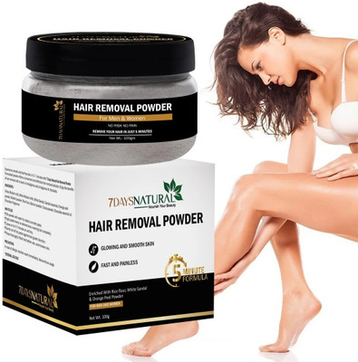7days natural Hair Removal Powder - 5-7 painless Wax with Sandalwood, Orange peel powder Powder(100 g)