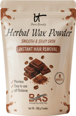 IT Pure Beauty Chocolate Body Wax Powder for Women, Painless Body Hair Removal (No Bad Smell) Powder(100 g)