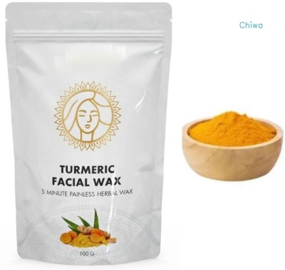 CHIWA Turmeric Facial Wax: Gentle Hair Removal Powder Wax(100 g)