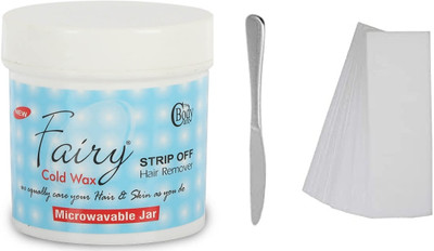 THE BODY CARE Combo Wax Kit (Microwavable Fairy Cold Wax 200g + 40 Strips + 1 Knife) Wax(200 g)