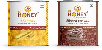 DR.HONEY Gold and dark chocolate wax 600 gm+600 gm wax pack of 2 Wax(1199 g, Set of 2)