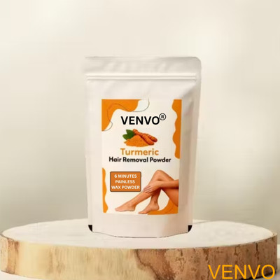 venvo Turmeric Hair Removal Wax Powder | Painless Hair Removal for Face Powder(100 g)