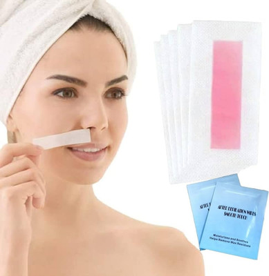 HUZURLU Underarm Instant Wax Strip Paper facial wax strips Strips-PINK Wax(20 g)
