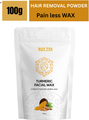 Buy TYA Turmeric Facial Wax 5-Min Brightening Hair Removal Powder, 100 g Wax(100 g)