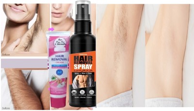 luzimaisa Hair Removal Cream Spray for Men Chest, Back, Legs, Under Arms Spray Spray(140 ml)