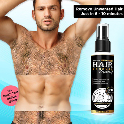 NewClick Hair Removal Cream for Men Chest, Back, Legs, Under Arms & Intimate Area Spray Spray(100 ml)