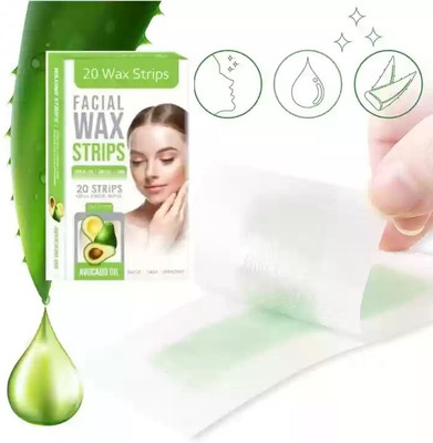 THTC Facial Wax Strips With Argan Oil Spray(20 Strips)