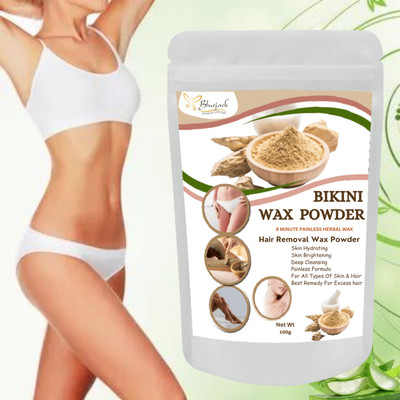 Bluejack Bikini Herbal Wax Powder Instant Hair Remover Chocolate Flower Wax(100 g)
