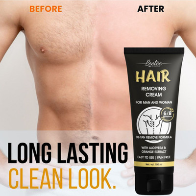LEETEE Hair Removal Cream Spray for Men & Women | Instant Smooth Skin Cream(100 ml)