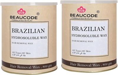 Beaucode Professional Brazilian Hair Wax | Less Pain Wax (Pack of 2) Wax(800 g)