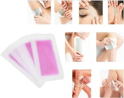 Rudvya All skin type Facial Wax Strips purple Strips(20 g)