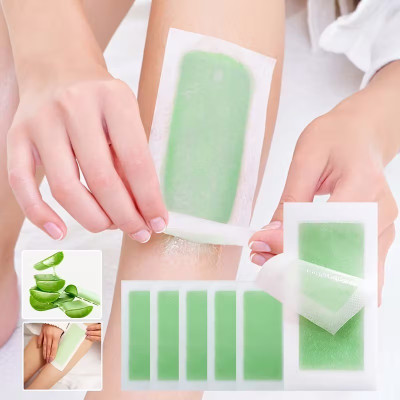 GULGLOW99 2-in-1 Hair Removal Wax Strips Quick & Easy Use, Gentle | Body & Face, Lip, Strips(10 Strips)