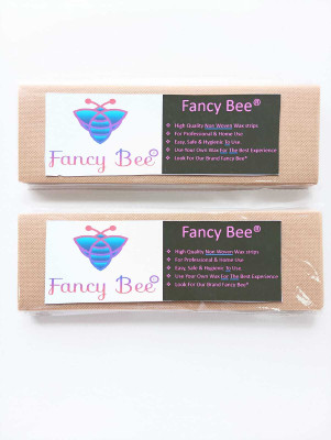 Fancy Bee Hair Removal Wax Strips For Easy & Pain Free Usage.(100 GSM Non Woven) Strips(72 Strips, Set of 2)