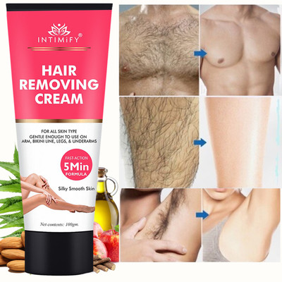 INTIMIFY Hair Removal Cream for Bikini Line & Underarms, Back, Leg, Intimate/Private Part Cream(100 g)