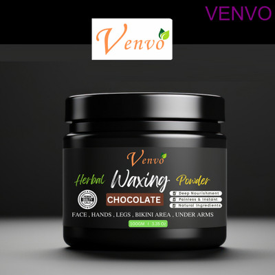 venvo Herbal Chocolate Hair Removal Glow Mist Wax Powder | Quick Soft Finish Powder(100 g)