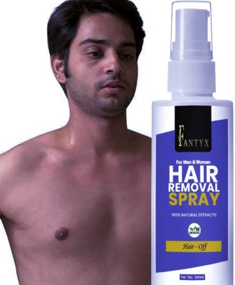 FANTYX Hair Removal Cream Spray for Men Chest, Back, Legs, Undere Arms & Intimate Area Spray(100 ml)