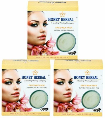 HONEY HERBAL Katori Face Choco wax(Combo)Alovera,Red,Choco)80gm Pack of 3 Wax(80 g, Set of 3)