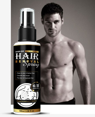 NewClick Hair Removal spray Fast & Painless Body for Smooth Back Spray 7 Spray(100 ml)