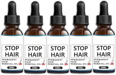 house of common Stop Hair Permanent Hair Removal Oil (30ml) Pack of 5 Oil(150 ml)