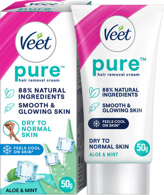 Veet Pure Hair Removal Cream Dry to Normal Skin Cream(50 g)