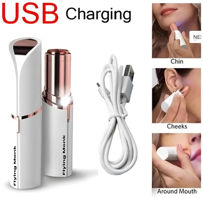 Flying monk Lipstick Shape Electronic Facial Hair Remover Shaver Waxing Strips(150 g)