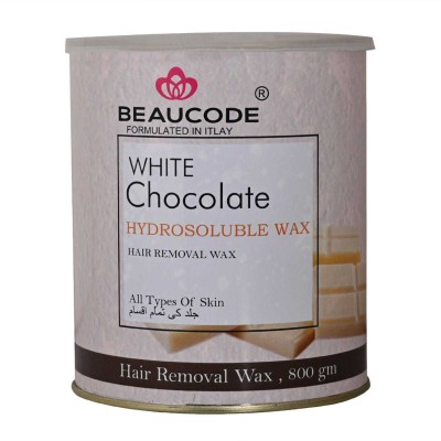 Beaucode PROFESSIONAL WHITE CHOCOLATE HYDROSOLUBLE WAX 800ML JAR FOR HANDS & LEGS Wax(800 g)