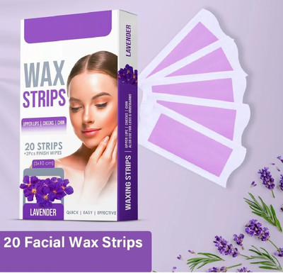 GULGLOW99 Purple Facial Wax Painless Strips For Upperllps & Hands Strips(20 ml)