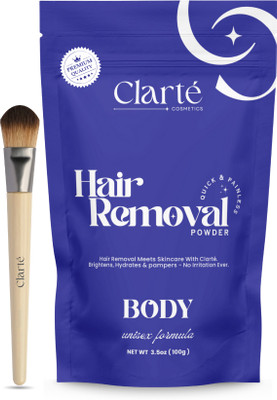 Clarté Body Wax Powder for Women Combo | No Bad Smell | Herbal & Instant Hair Removal Powder(200 g, Set of 2)