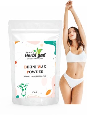 Natural's Herbiyan Turmeric Herbal Waxing Powder | Wax | Instant Hair Removal | Women Wax(100 g)